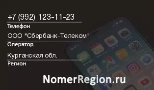 Кто звонил с 9921231123 - регион и оператор